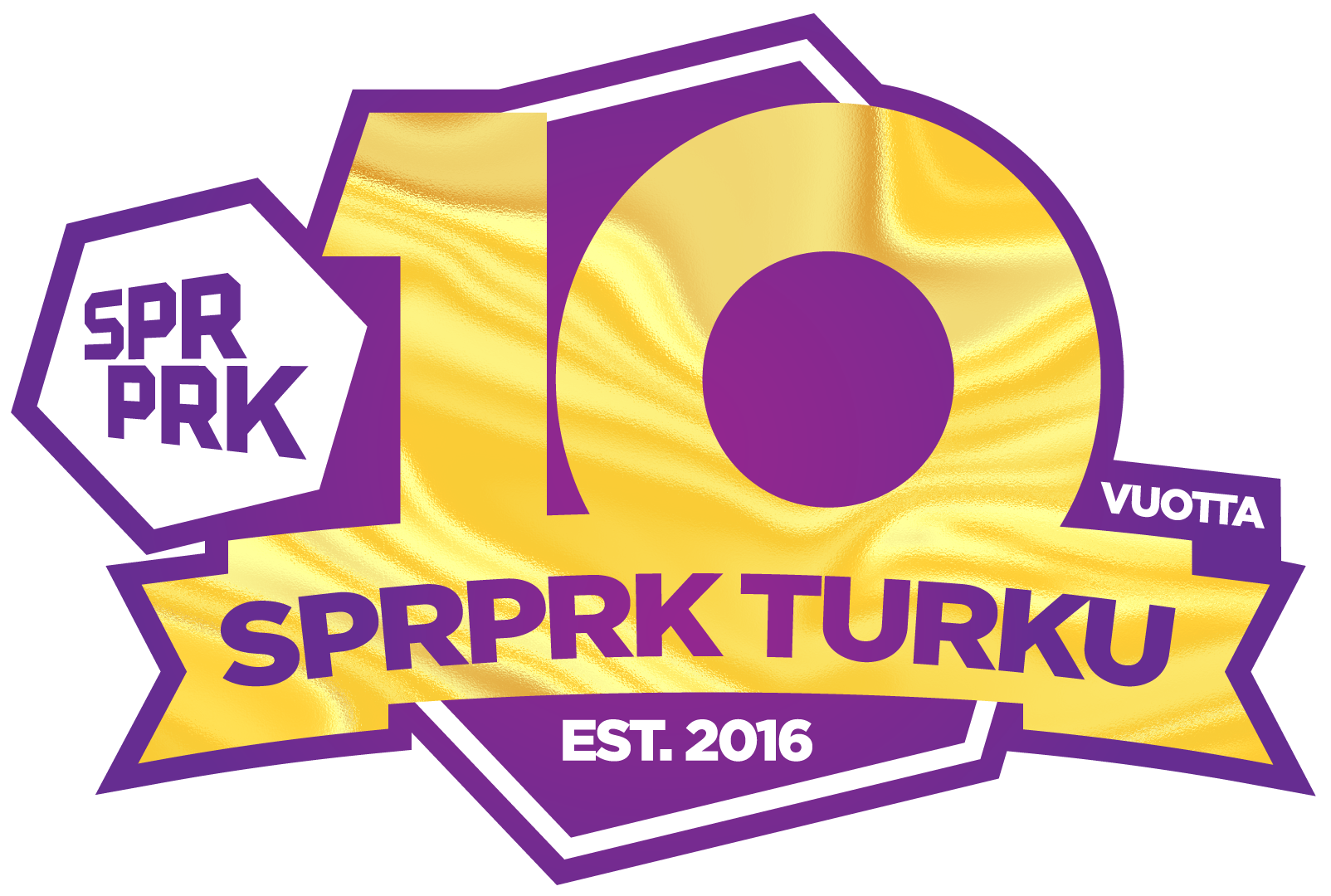 Superpark Turku 10-v. juhlalogo